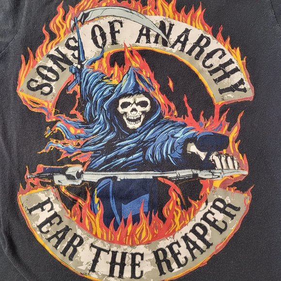 SONS OF ANARCHY FEAR THE REAPER ROAD GEAR SHORT SLEEVE SHIRT SIZE SMALL TV SHOW - Picture 3 of 12